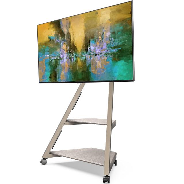 FITUEYES DESIGN 壁寄せテレビスタンド キャスター付き 32 43 50 55 60 65型対応 コーナーテレビ台 ケーブル管理 固定移動 デザイン 高さ