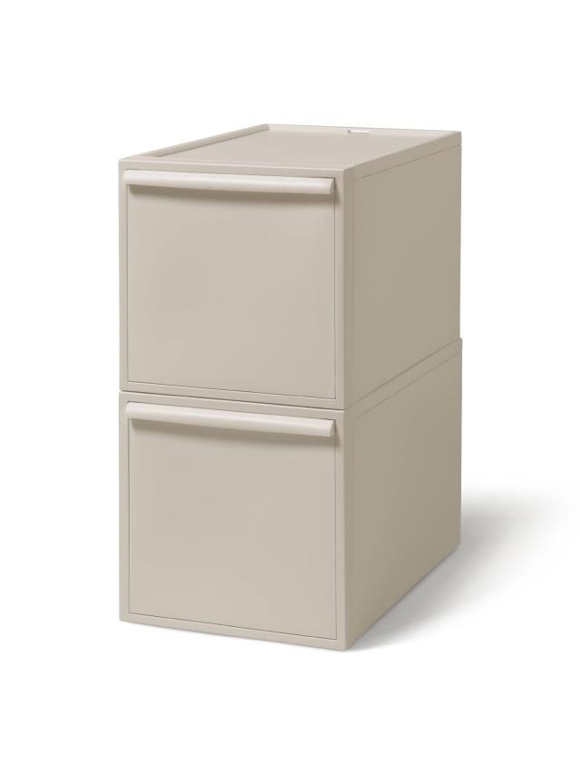 ライクイット (like-it) 収納ボックス クローゼットシステム 引出し (L) 2個組 ベージュ CS-D3 2P 奥行き52cm 衣装ケース 衣類収納 届い