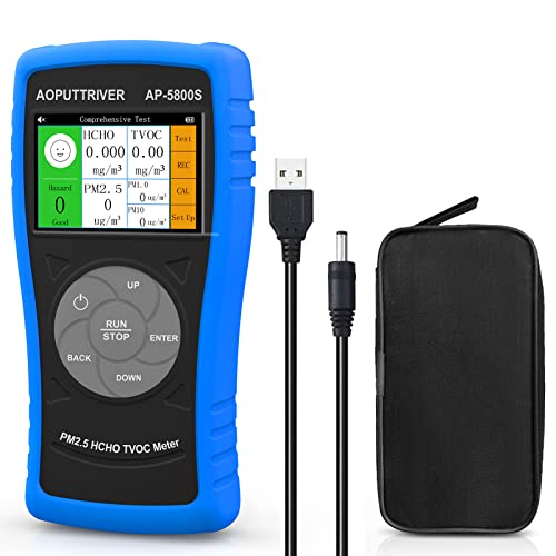 3 in 1 空気汚染測定器 TVOC, HCHO,PM2.5, PM10 測定器、HCHO検出器