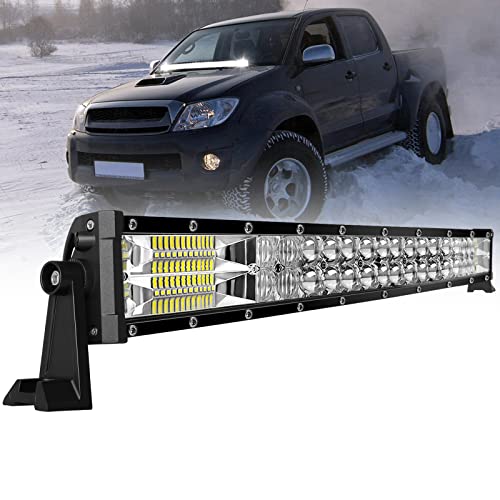 ブレイブ・ウェイ LED作業灯 12V/24V兼用 80？ 32インチ LEDライトバー車 240W高出力チップ 35000LM 抗酸化アノードコーティング 防水防塵