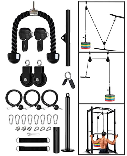 ケーブルマシン プーリー ラットプルダウン 自宅、OVTSPO DIY アップグレード ケーブル滑車アタッチメント ジムの LAT  プルダウン、上腕の通販はau PAY マーケット - ks-shop2 | au PAY マーケット－通販サイト