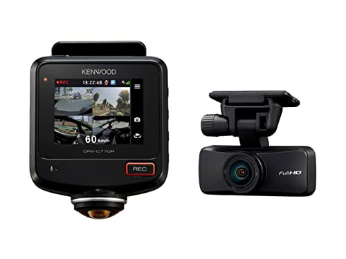 KENWOODケンウッドDRV-C770R水平360°全方位録画対応2カメラドライブレコーダーGPS/STARVIS/HDR搭載microSDカード32GB付属