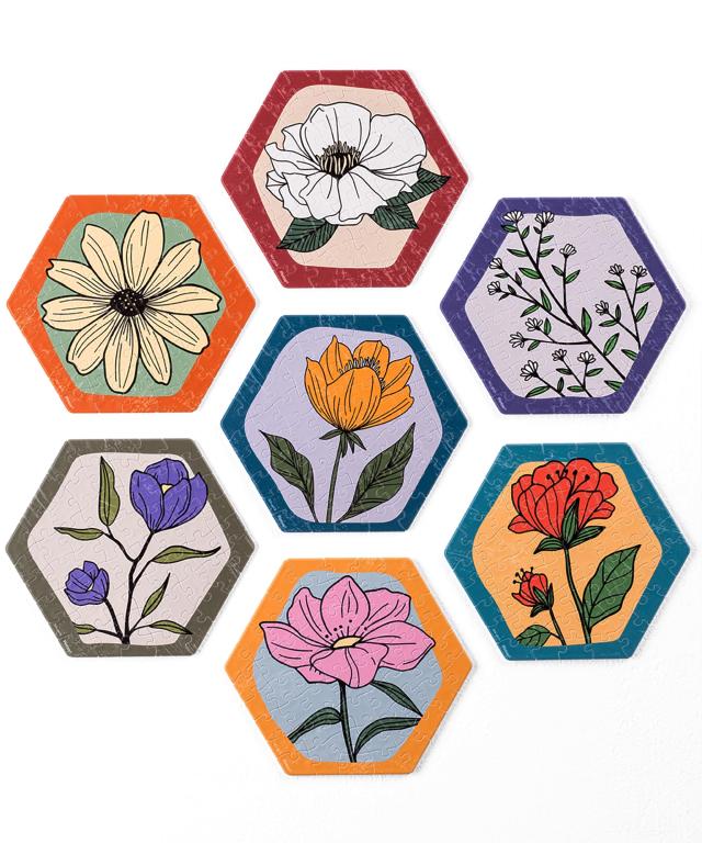 ピントー(Pintoo) 56ピースの7個セット タイルパズル【レトロな庭】(13X15cm) プラスチック製 プレゼント インテリア[HX1165]