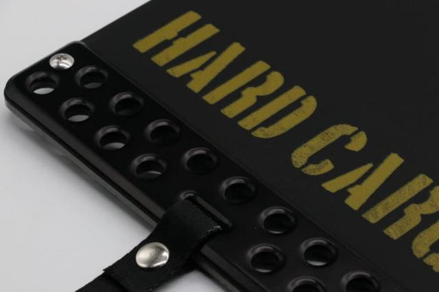 ハードカーゴ マッドフラップ 色ブラックアルマイト×カーキロゴ 現行 全車種 マッドガード 泥除け リア左右セット 軽トラック用 HARD CAの通販は 14,538円