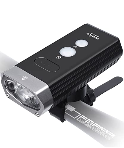 TOWILD 自転車 ライト ロードバイクライト 5200mAh大容量 2000ルーメン クロスバイクライト 自転車用ライト 「ハイ/ロー/ストロボモード