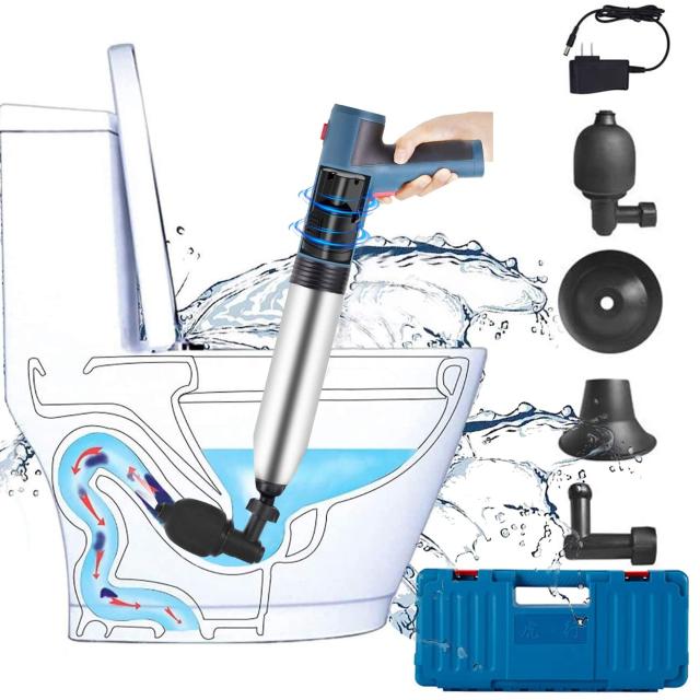 2024改良型パイプクリーナー 電動式 トイレつまり解消道具 最強スッポン トイレ 疏通ツールー 真空式パイプクリーナー 排水口クリーナ 家の通販は