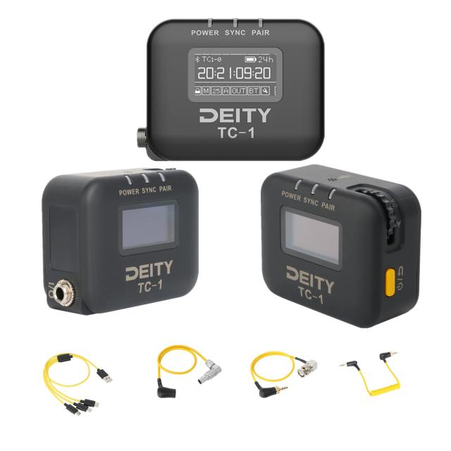 DEITY TC-1 KIT ワイヤレスタイムコードボックス 2.4G RF コンパクト OLED USB-C カメラ、カムコーダー、テープレコーダー、スマートスレ