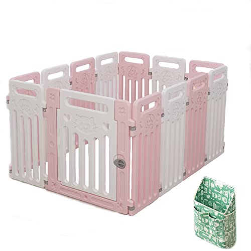 ペットフェンス 中大型犬用 ペットフェンス 全成長期使用可 ドア付き DIY