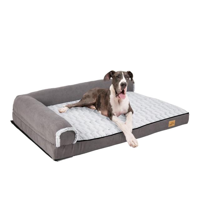 BingoPaw 犬用クッションベッド 犬ソファーベッド 老犬介護 床ずれ防止 大型犬/中型犬/小型犬/柴犬 洗える ふかふか 丈夫 防水 bingopaw 犬用ベッド クッション 洗える ペットソファーベッド