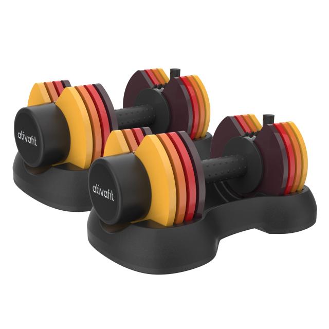 ●ATIVAFIT●可変式ダンベル 2.5kg-12.5kg 5段階簡単重量変更 Amazon | ATIVAFIT ダンベル 可変式 2.5-12.5kg 多段階重量変更