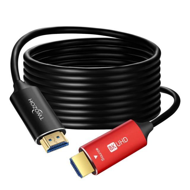 Twozoh 8K ファイバー HDMI ケーブル 75M 高速HDMI 2.1 光 ファイバーコード 48Gbps 8K@60Hz 4K@120Hzの通販は 14,270円