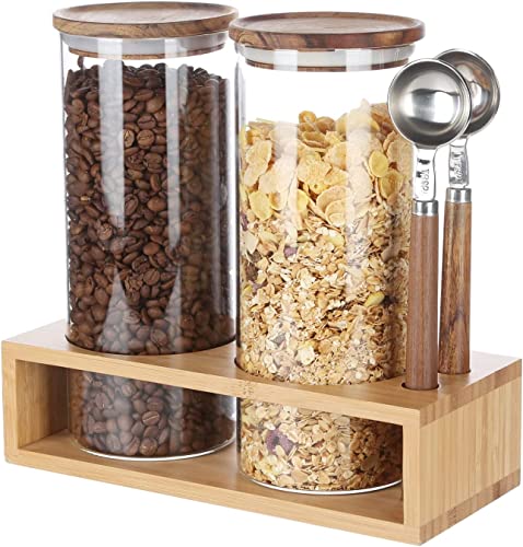 KKC コーヒー豆 保存容器 密閉 キャニスター 珈琲豆 コーヒー粉 ナッツ スナック 紅茶 食品貯蔵 砂糖 塩 小麦粉 酵母 食品類 1450ML 2個の通販は 7,967円