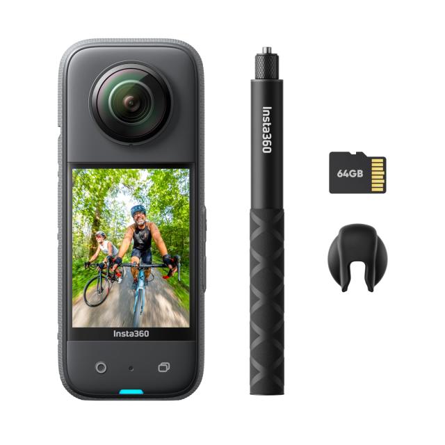 Insta360 X3 -プレミアムセット｜360度カメラ アクションカメラ 新型1/2インチ48MPセンサー IPX8防水 5.7K360度動画 72MP360度写真 手ブ
