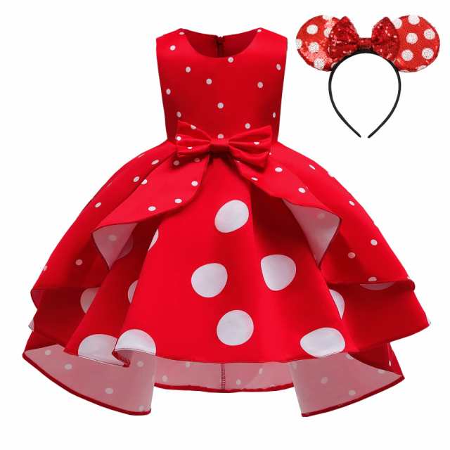 [Dressy Daisy] ミニー 女の子 ハロウィン 仮装 ガールズ 子供 コスプレ キッズ コスチューム 水玉模様 スカート 袖なし 衣装 カチューシの通販は