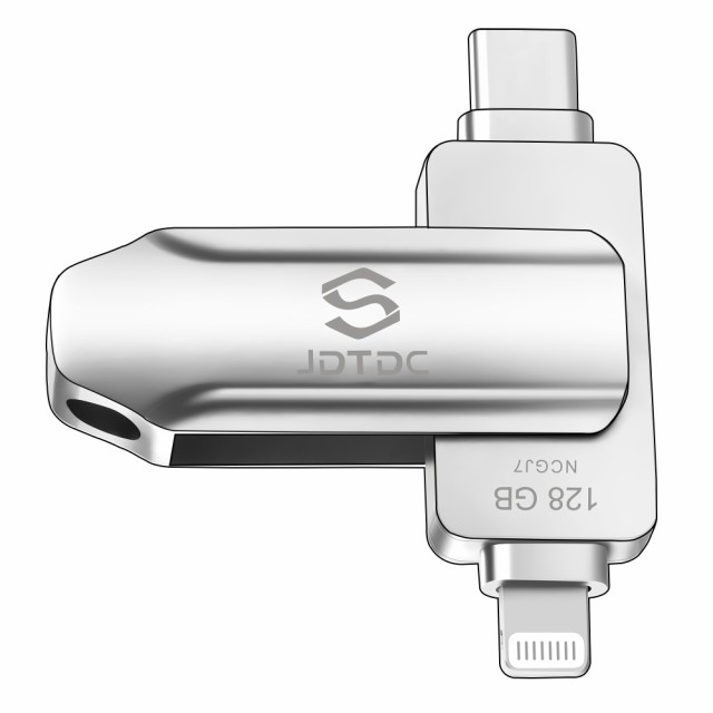 Apple MFi 認証iPhone USBメモリ128GBフラッシュドライブ iPhone メモリー iPhone バックアップ iPad USBメモリ アイフォン USBメモリ フの通販は