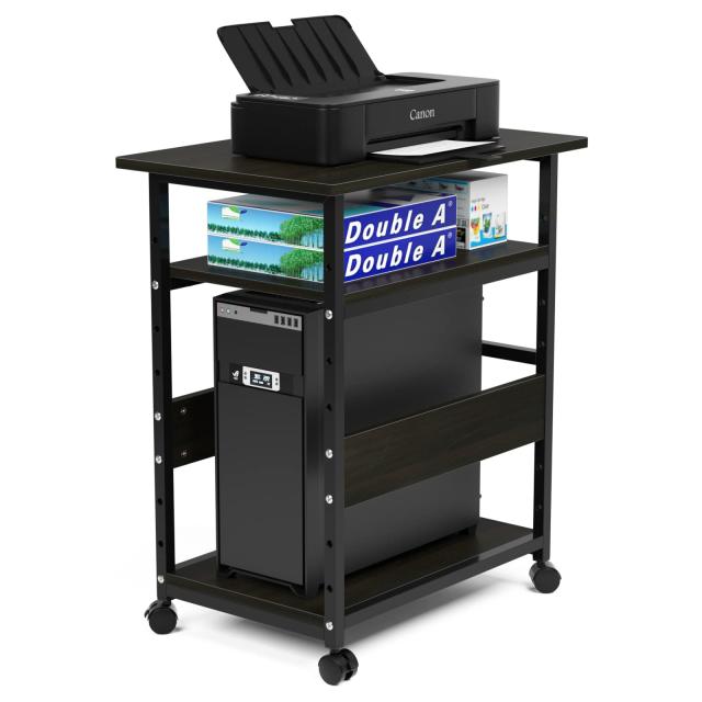 pcワゴン cpuワゴン キャスター付き 3段 デスク下 机下 収納 ワゴン ラック スリム 幅 60 奥行 40 高さ70cm パソコンワゴン デスクワゴンの通販は 7,256円