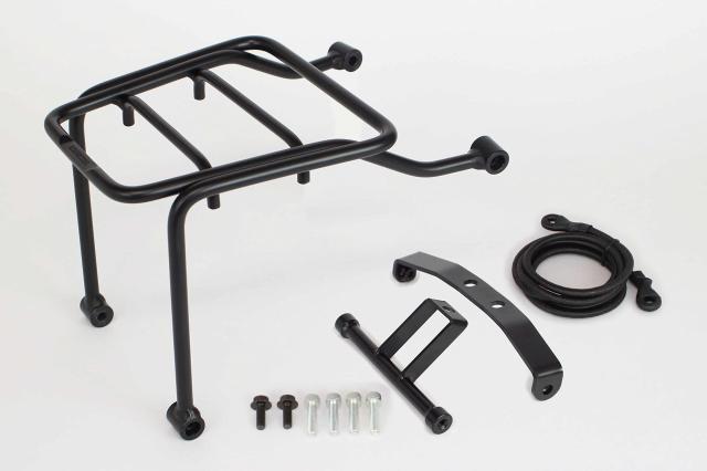 スペシャルパーツ武川 (TAKEGAWA) アルミセンターキャリアキット ゴムロープ付き ブラック ダックス125(JB04) 09-11-0315
