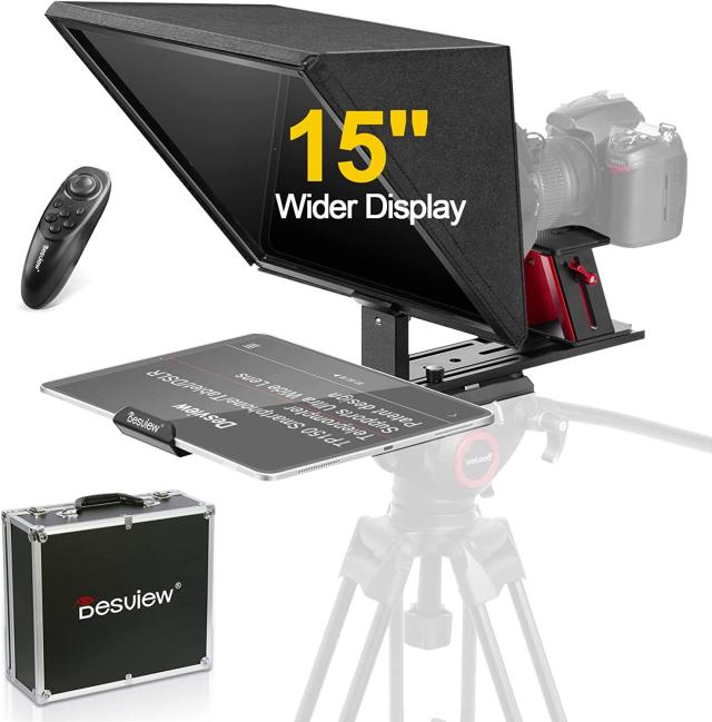 Desview TP150 テレプロンプター 15.3 インチ ポータブル タブレット 水平 垂直 プロンプト デジタル一眼レフ ビデオ カメラ フォト スタの通販は 28,301円