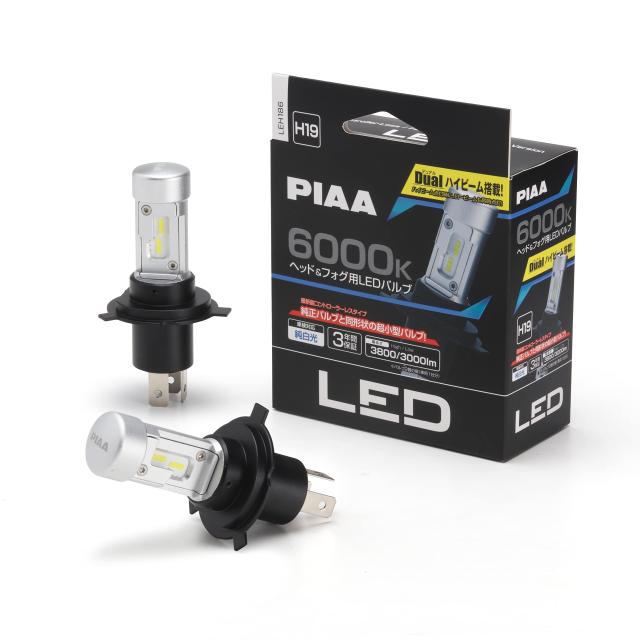 PIAA(ピア) ヘッドライト/フォグランプ用 LED 6000K 〈コントローラーレスタイプ〉 12V 18/18W Hi3800/Lo3000lm H19 3年保証 車検対応 2