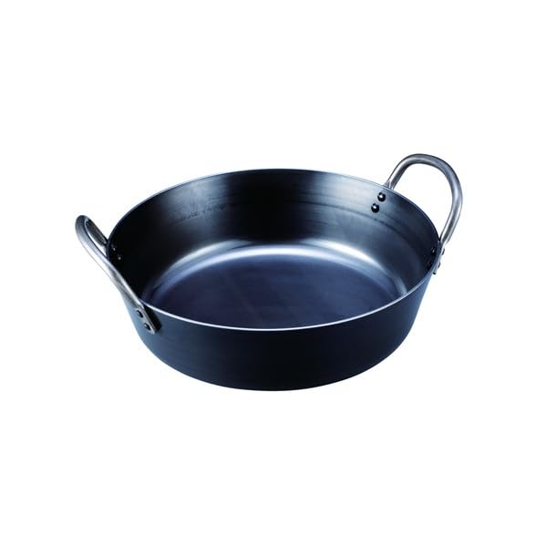 村の鍛冶屋 カンダ(Kanda) 神田鉄鍋 揚げ鍋 45cm (16.7L) 日本製 鉄製 天ぷら鍋 002179