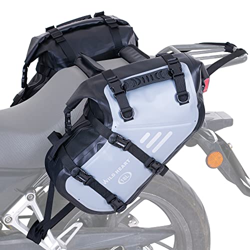 WILD HEART オートバイ サドルバッグ 防水 36L (18L*2) オートバイ サイド サドルバッグ パニエ バッグ トランク オートバイ アクセサリ