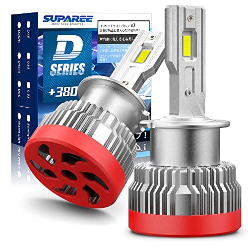 「進化爆光D2R/D2S LED」SUPAREE D2S led ヘッドライト 車検対応 D2R LED ヘッドライト 爆光 d2s ledバルブ d2r led DC12V/24V 新型両面