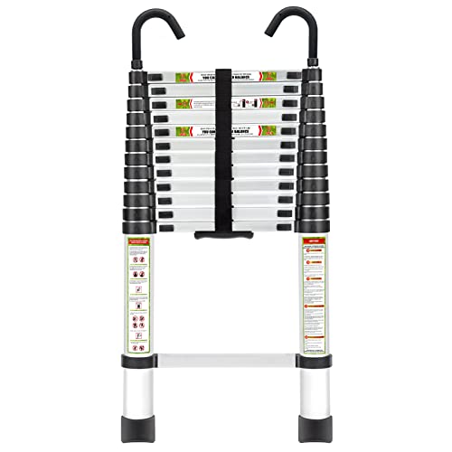 RIKADE 伸縮はしご 耐荷重150kg 軽量 持ち運びやすい 折り畳み 伸縮梯子 多機能アルミはしご 自動ロック スライド式 伸縮自在 梯子 室内の通販は