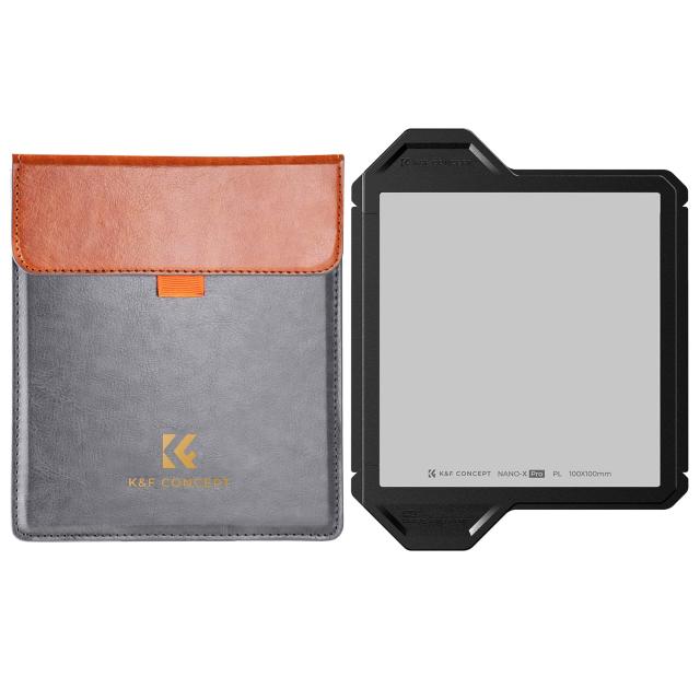K＆F Concept 角型PLフィルター 角型フィルター 反射低減 AGC光学ガラス 36層ナノコーティング 撥水防汚キズ防止 保護フレーム付き 落下防