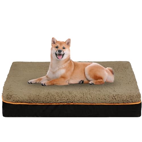 VERTUPET 犬 ベッド ペットベッド 90*70*8cm 高反発マットレス 足腰・関節にやさしい 高齢犬介護 子犬 猫 多頭飼い 洗える 取り外せるカ
