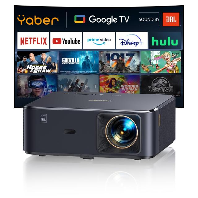 Yaber K2s プロジェクター Google TV搭載 1000ANSI高輝度 JBL