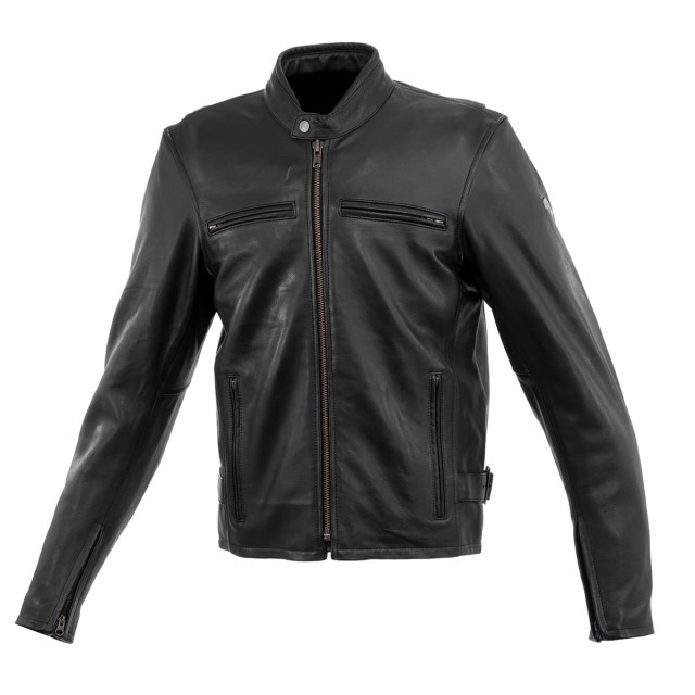 [KOMINE] バイク用 LJ-5343 シングルライダースレザージャケット 02-5343 メンズ Black 2XL