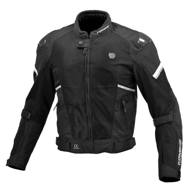 [KOMINE] バイク用 JK-1573 プロテクトカーボンメッシュジャケット 07-1573 メンズ Black L
