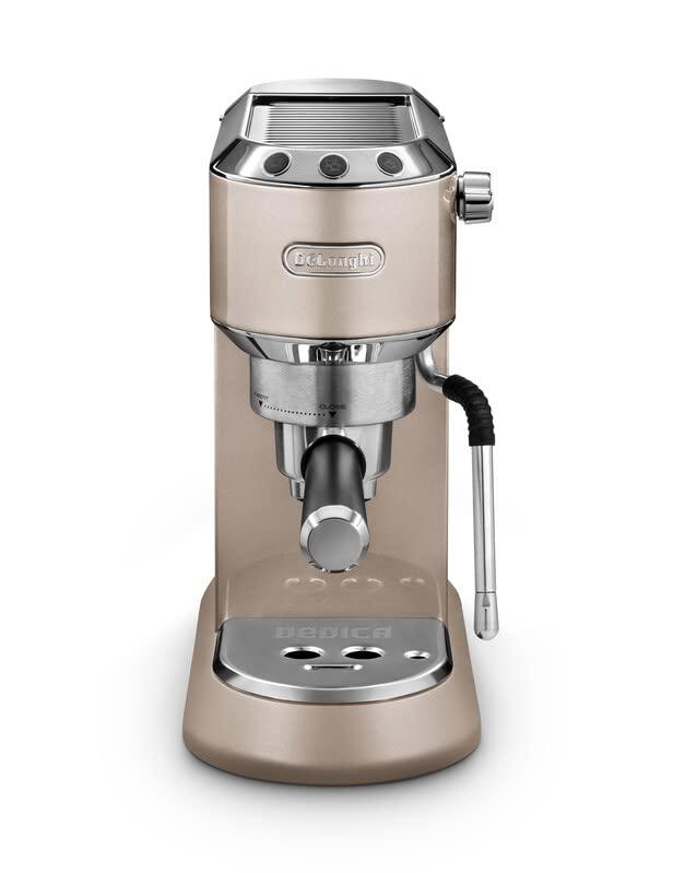 De’Longhi (デロンギ) エスプレッソメーカー デディカ アルテ EC885J-BG カプチーノ ラテアート エスプレッソマシン 二重構造スチーム管