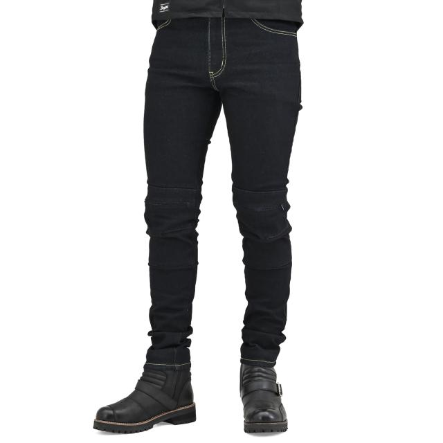 デイトナ(Daytona) バイク用 ライディングパンツ 春夏秋 薄型プロテクター(ひざ)付属 CEレベル1 ストレッチ 13oz DB-002 スリムフィットの通販は