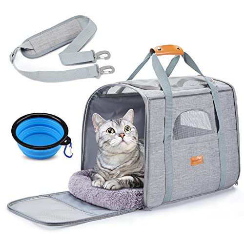 猫 キャリー バッグ Morpilot ペットキャリー バッグ 4way ショルダー 中・大型猫用・小型犬・うさぎ用 リュック 折りたたみ 変形しない の通販は