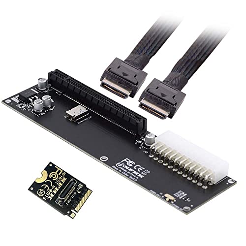 cablecc PCI-E 3.0 M.2 M-Key to Oculink SFF-8611 SFF-8612 ホストアダプター GPD Win Max2 外付けグラフィックスカード＆SSD用