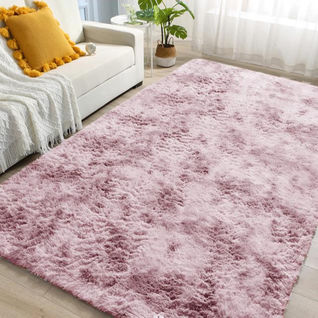 ラグマット カーペット 約3畳 200x250cm おしゃれな北欧風シャギーラグ 全厚約5.5cm 洗えるラグ 滑り止め付き 極厚毛足約4cm ふわっとし