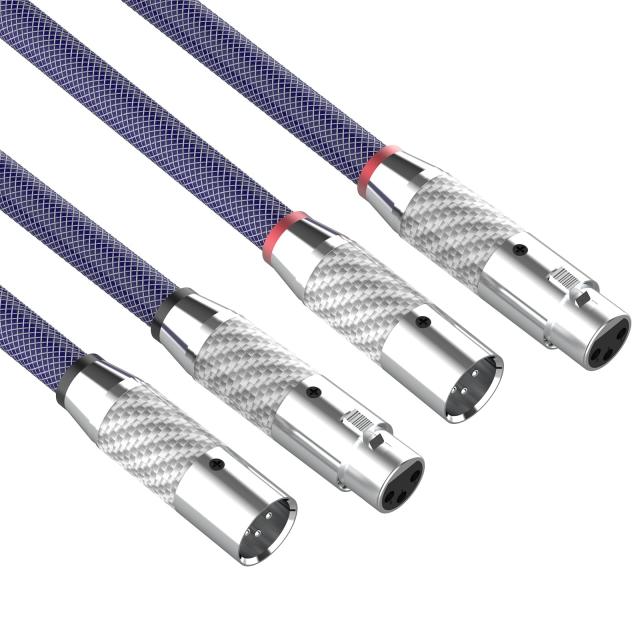 Preffair 18ゲージ バランスドインターコネクトコード オーディオ 3ピン XLR メス-XLR オス信号ケーブル OFC シルバーメッキ XLRケーブル 6,970円