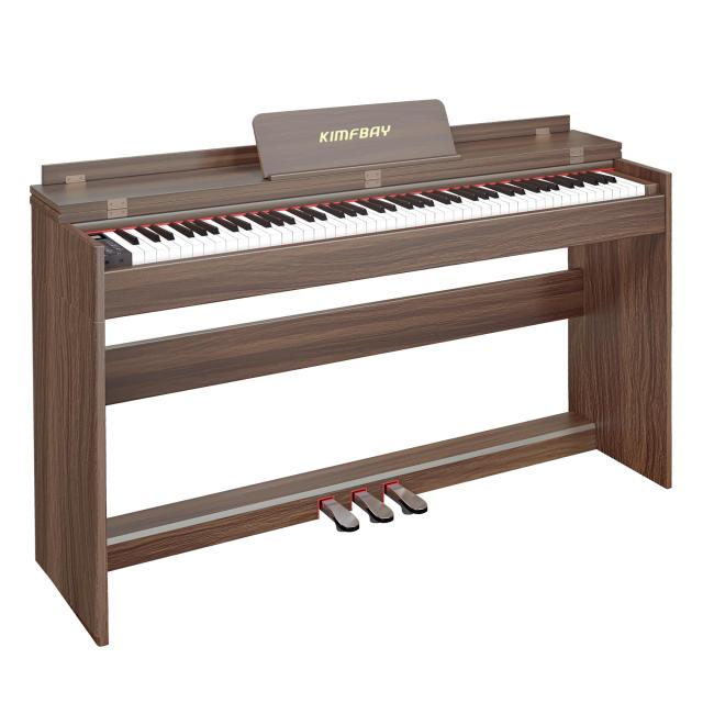 KIMFBAY 電子ピアノ 88鍵盤 ハンマーアクション鍵盤 木製 ピアノ