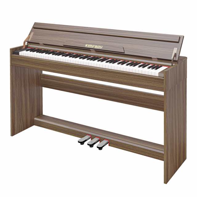 Amazon | KIMFBAY 電子ピアノ 88鍵盤 ピアノ 木製 本体 電子