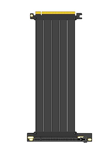 GLOTRENDS PCIe 4.0 X16 GPU ライザーケーブル 長さ30cm、メス90度角度、Gen 4 GPUs（例えば、RTX4090-RTX3060, RX7900，RX6950XT-RX6500の通販は 6,173円