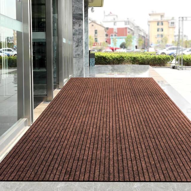 [Bcrio] 玄関マット 業務用 家庭用 屋外 室内 滑り止め 速乾 吸水 泥落とし 洗える エントランスマット 耐磨耗性 玄関 オフィス お店（コ