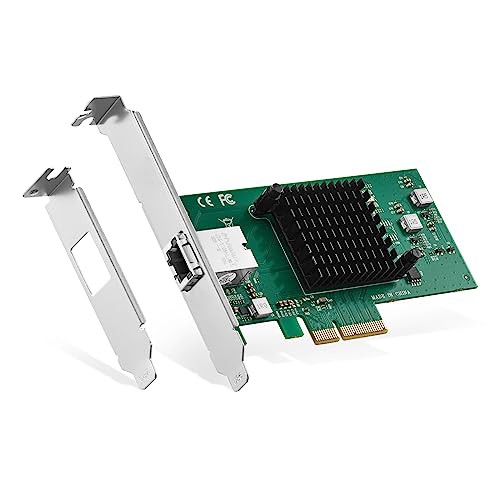 Binardat 10G イーサネット PCIe ネットワークアダプター AQUANTIA AQC107 チップ LANコントローラー 10G/5G/2.5G/1G/100Mbps RJ45 NICカの通販は