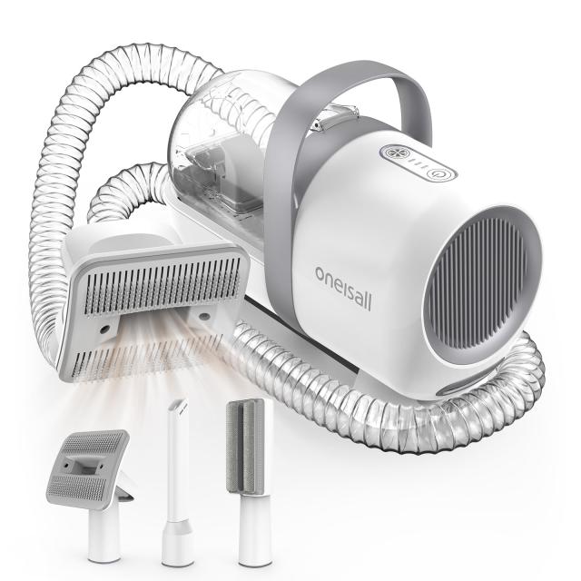 oneisall ペットグルーミング掃除機 グルーミングクリーナー 抜け毛を自動吸引 毛玉取り器 抜け毛取りブラシ 毛玉クリーナー ペットの抜