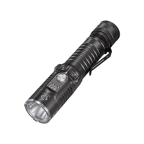 RovyVon S21 グレー 懐中電灯 4000ルーメン 充電式 ロングビーム距離スローサーチライト IPX8防水 家庭 狩猟 探し アウトドアレスキュー