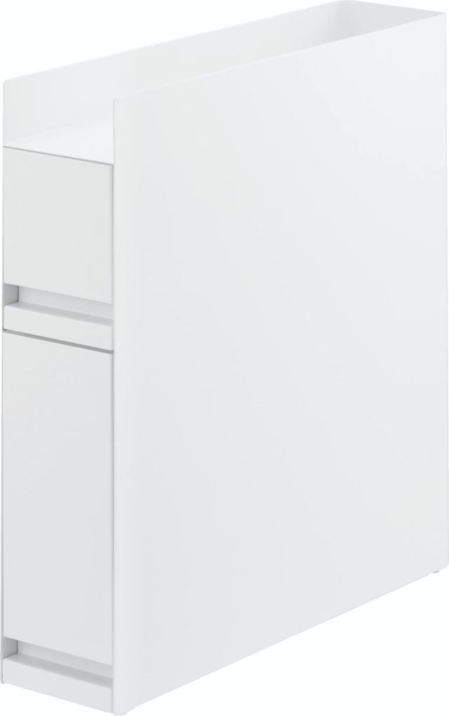 山崎実業(Yamazaki) 【 完成品 ストッパーのみ要取付 】 隠せる 調味料ラック 2段 ホワイト 約W12.5×D50〜93×H52.5cm タワー tower 大の通販は 15,002円