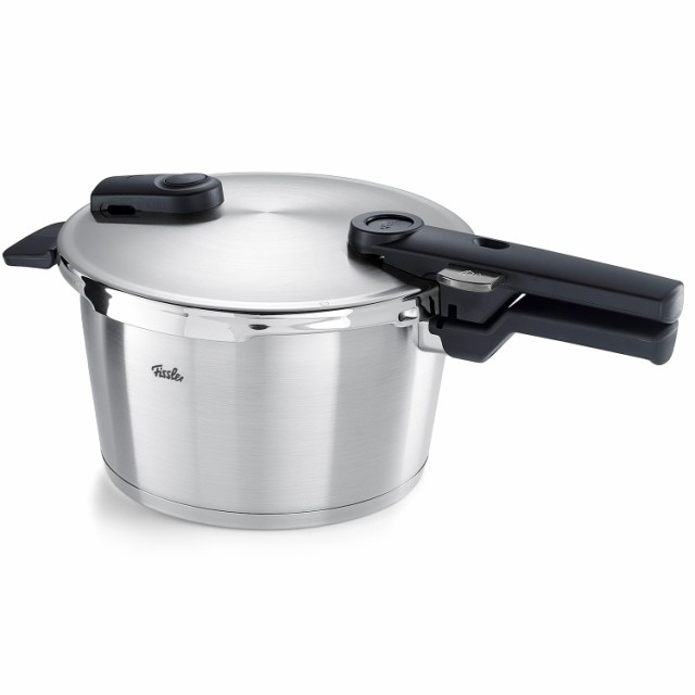 フィスラー (Fissler) シンプルな圧力表示で簡単調理ができる 圧力鍋 ビタクイック プレミアム 4.5L ガス IH 対応 3〜4人向 音も静かで毎