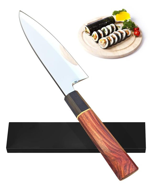 VGTEN 出刃包丁 180ｍｍ 魚 包丁 料理 鋼 右利き 片刃 握りやすい八角柄 大きめの魚も骨まで押し切りやすい 三枚おろし 初心者でも扱いやの通販は 6,794円