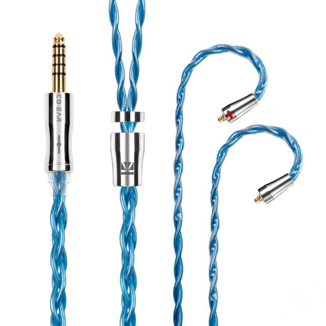 Yinyoo イヤモニ アップグレードケーブル mmcx 4.4mm KBEAR 耀 KBX4989 6N単結晶銅 4芯 イヤホン 交換用ケーブル バランス イヤホン リケの通販は