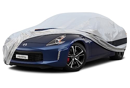 Holthly 10層クーペ100%防水しーとカバー、車カバー裏起毛防水通気性防雪防塵防輻射紫外線屋外ポルシェ911、 ボディカバー、トヨタプリウの通販は 5,998円